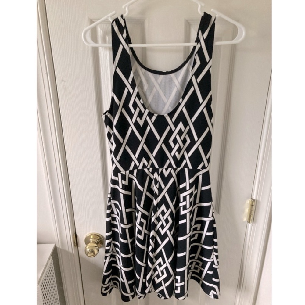 Lightweight, lightly textured scoop back dress